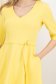 Rochie din stofa elastica galbena midi in clos cu accesoriu tip curea - StarShinerS 4 - StarShinerS.ro