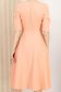 Rochie din stofa elastica corai midi in clos cu accesoriu tip curea - StarShinerS 4 - StarShinerS.ro