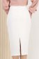 Fusta din stofa elastica alba midi tip creion cu talie inalta - StarShinerS 3 - StarShinerS.ro
