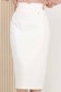 Fusta din stofa elastica alba midi tip creion cu talie inalta - StarShinerS 1 - StarShinerS.ro