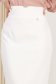 Fusta din stofa elastica alba midi tip creion cu talie inalta - StarShinerS 4 - StarShinerS.ro