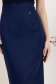 Fusta din stofa elastica bleumarin midi tip creion cu talie inalta - StarShinerS 5 - StarShinerS.ro