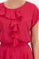 Bluza dama din voal fuchsia cu croi larg si volanas asimetric frontal  - StarShinerS 6 - StarShinerS.ro
