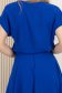 Bluza dama din voal albastra cu croi larg si volanas asimetric frontal  - StarShinerS 5 - StarShinerS.ro