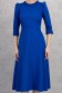 Rochie din stofa elastica albastra midi in clos cu umeri bufanti - StarShinerS 5 - StarShinerS.ro