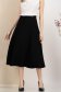 Fusta din stofa premium elastica neagra midi in clos cu talie inalta - StarShinerS 1 - StarShinerS.ro