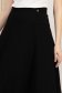 Fusta din stofa premium elastica neagra midi in clos cu talie inalta - StarShinerS 5 - StarShinerS.ro