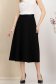 Fusta din stofa premium elastica neagra midi in clos cu talie inalta - StarShinerS 4 - StarShinerS.ro