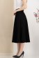 Fusta din stofa premium elastica neagra midi in clos cu talie inalta - StarShinerS 3 - StarShinerS.ro