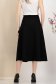 Fusta din stofa premium elastica neagra midi in clos cu talie inalta - StarShinerS 6 - StarShinerS.ro