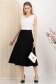 Fusta din stofa premium elastica neagra midi in clos cu talie inalta - StarShinerS 2 - StarShinerS.ro