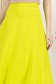 Fusta din stofa premium elastica verde lime midi in clos cu talie inalta - StarShinerS 5 - StarShinerS.ro