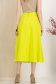 Fusta din stofa premium elastica verde lime midi in clos cu talie inalta - StarShinerS 4 - StarShinerS.ro