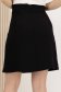 Fusta din stofa premium elastica neagra scurta cu un croi in A si nasturi decorativi - StarShinerS 3 - StarShinerS.ro