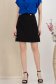 Fusta din stofa premium elastica neagra scurta cu un croi in A si nasturi decorativi - StarShinerS 1 - StarShinerS.ro