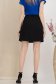 Fusta din stofa premium elastica neagra scurta cu un croi in A si nasturi decorativi - StarShinerS 4 - StarShinerS.ro