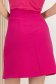 Fusta din stofa premium elastica fuchsia scurta cu un croi in A si nasturi decorativi - StarShinerS 3 - StarShinerS.ro