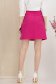 Fusta din stofa premium elastica fuchsia scurta cu un croi in A si nasturi decorativi - StarShinerS 5 - StarShinerS.ro