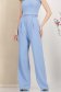 Pantaloni lungi din stofa premium elastica albastru-deschis evazati cu buzunare laterale - StarShinerS 1 - StarShinerS.ro
