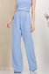 Pantaloni lungi din stofa premium elastica albastru-deschis evazati cu buzunare laterale - StarShinerS 6 - StarShinerS.ro