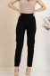 Pantaloni lungi din stofa premium elastica negri conici cu talie inalta - StarShinerS 1 - StarShinerS.ro