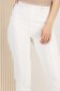 Pantaloni lungi din stofa premium elastica albi conici cu talie inalta - StarShinerS 3 - StarShinerS.ro