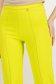 Pantaloni lungi din stofa premium elastica verde lime conici cu talie inalta - StarShinerS 6 - StarShinerS.ro