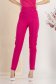 Pantaloni lungi din stofa premium elastica fuchsia conici cu talie inalta - StarShinerS 1 - StarShinerS.ro