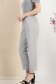 Pantaloni lungi din bumbac gri cu elastic in talie si accesoriu tip curea 3 - StarShinerS.ro