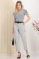 Pantaloni lungi din bumbac gri cu elastic in talie si accesoriu tip curea 2 - StarShinerS.ro