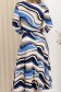 Rochie din lycra albastra midi in clos cu decolteu in v - StarShinerS 4 - StarShinerS.ro