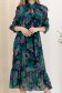 Rochie din voal multicolora midi clos cu elastic in talie - StarShinerS 4 - StarShinerS.ro