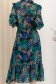 Rochie din voal multicolora midi clos cu elastic in talie - StarShinerS 5 - StarShinerS.ro