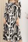 Rochie din lycra neagra midi in clos cu maneci trei-sferturi 4 - StarShinerS.ro