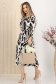 Rochie din lycra neagra midi in clos cu maneci trei-sferturi 3 - StarShinerS.ro