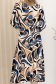 Rochie din lycra albastra midi in clos cu maneci trei-sferturi 3 - StarShinerS.ro
