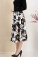 Fusta din stofa elastica neagra midi in clos cu elastic in talie si buzunare laterale 3 - StarShinerS.ro