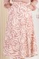 Fusta din stofa elastica roz midi in clos cu elastic in talie si buzunare laterale 1 - StarShinerS.ro