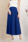 Fusta din lycra albastra midi in clos cu elastic in talie 3 - StarShinerS.ro