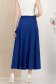 Fusta din lycra albastra midi in clos cu elastic in talie 5 - StarShinerS.ro