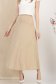 Fusta din lycra crem midi in clos cu elastic in talie 1 - StarShinerS.ro