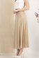 Fusta din lycra crem midi in clos cu elastic in talie 3 - StarShinerS.ro