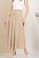 Fusta din lycra crem midi in clos cu elastic in talie 6 - StarShinerS.ro