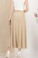 Fusta din lycra crem midi in clos cu elastic in talie 4 - StarShinerS.ro