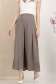 Fusta din lycra bej midi in clos cu elastic in talie 2 - StarShinerS.ro