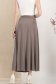 Fusta din lycra bej midi in clos cu elastic in talie 5 - StarShinerS.ro