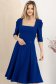 StarShinerS tamno plava haljina krep midi cloche 1 - StarShinerS.hr