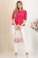 Bluza dama din crep fuchsia mulata cu peplum si umeri bufanti - StarShinerS 2 - StarShinerS.ro