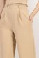 Pantaloni lungi din stofa premium elastica bej evazati cu buzunare laterale - StarShinerS 6 - StarShinerS.ro