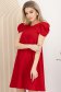 Rochie din crep rosie scurta cu croi larg - StarShinerS 3 - StarShinerS.ro